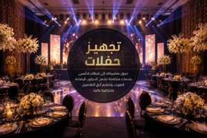 تجهيز حفلات ومؤتمرات